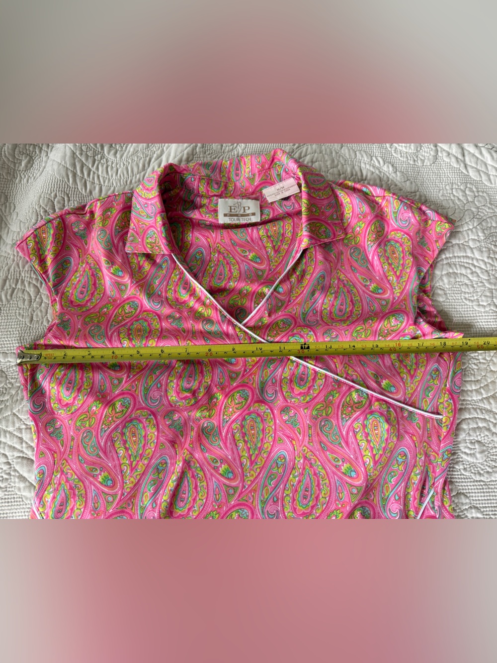 EP Pro Paisley Mandarin-Inspired Golf Dress w/ Attachable Shorts, M, MSRP $129 - Picture 10 of 16